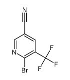 6-Bromo-5-(trifluoromethyl)nicotinonitrile Structure