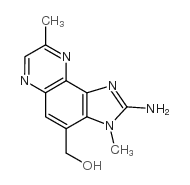 2-amino-4-hydroxymethyl-3,8-dimethylimidazo(4,5-f)quinoxaline Structure
