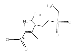 1-[2-(ETHYLSULFONYL)ETHYL]-5-IODO-2-METHYL-4-NITRO-1H-IMIDAZOLE structure