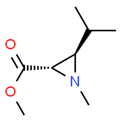 2-Aziridinecarboxylicacid,1-methyl-3-(1-methylethyl)-,methylester,trans-(9CI)结构式