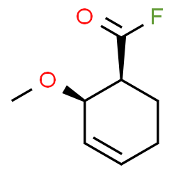 3-Cyclohexene-1-carbonyl fluoride, 2-methoxy-, (1S-cis)- (9CI) structure