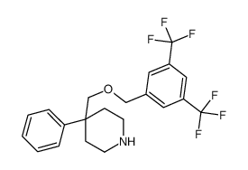 4-[[3,5-bis(trifluoromethyl)phenyl]methoxymethyl]-4-phenylpiperidine Structure