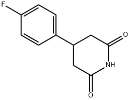 4-(4-fluorophenyl)piperidine-2,6-dione Structure