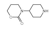四氢-3-(4-哌啶基)-2H-1,3-噁嗪-2-酮结构式