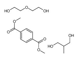 dimethyl benzene-1,4-dicarboxylate,2-(2-hydroxyethoxy)ethanol,2-methylpropane-1,3-diol结构式