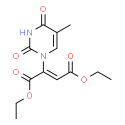 DIETHYL 2-(5-METHYL-2,4-DIOXO-3,4-DIHYDROPYRIMIDIN-1(2H)-YL)FUMARATE structure