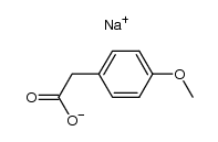 4-methoxyphenylacetic acid sodium salt结构式