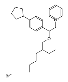 1-[2-(4-cyclopentylphenyl)-2-(2-ethylhexoxy)ethyl]pyridin-1-ium,bromide结构式