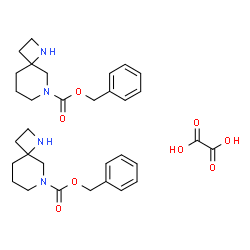 Benzyl 1,6-diazaspiro[3.5]nonane-6-carboxylate oxalate(2:1) Structure