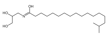 N-(2,3-dihydroxypropyl)-16-methylheptadecanamide结构式