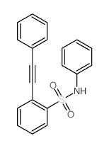 Benzenesulfonamide, N-phenyl-2-(2-phenylethynyl)-结构式