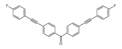 bis[4-[2-(4-fluorophenyl)ethynyl]phenyl]methanone结构式