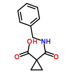 1-(Benzylcarbamoyl)cyclopropanecarboxylic acid结构式