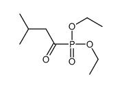 1-diethoxyphosphoryl-3-methylbutan-1-one结构式
