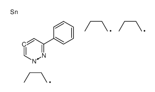 tributyl-(6-phenylpyridazin-4-yl)stannane结构式