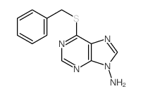 6-benzylsulfanylpurin-9-amine结构式