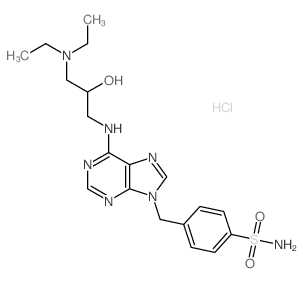 4-[[6-[(3-diethylamino-2-hydroxy-propyl)amino]purin-9-yl]methyl]benzenesulfonamide picture