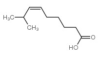 (Z)-8-methylnon-6-enoic acid structure