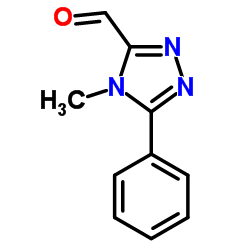 4-Methyl-5-phenyl-4H-1,2,4-triazole-3-carbaldehyde结构式