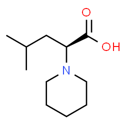 (S)-4-METHYL-2-(PIPERIDIN-1-YL)PENTANOIC ACID structure