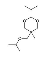 5β-(Isopropoxymethyl)-2β-isopropyl-5α-methyl-1,3-dioxane structure