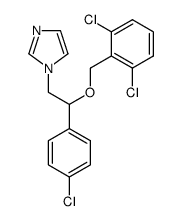 1-[2-(4-chloro-phenyl)-2-(2,6-dichloro-benzyloxy)-ethyl]-1H-imidazole Structure