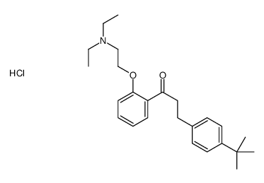 3-(4-tert-butylphenyl)-1-[2-[2-(diethylamino)ethoxy]phenyl]propan-1-one,hydrochloride Structure
