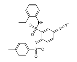 N-[4-diazo-2-[[(2-ethylphenyl)amino]sulphonyl]cyclohexa-2,5-dien-1-ylidene]-p-toluenesulphonamide picture