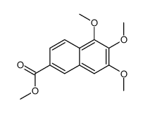 5,6,7-Trimethoxy-2-naphthalenecarboxylic acid methyl ester结构式