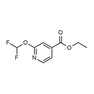 Ethyl2-(difluoromethoxy)isonicotinate Structure