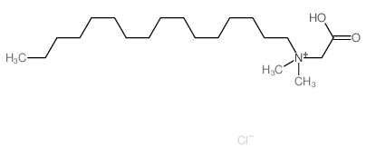 1-Hexadecanaminium,N-(carboxymethyl)-N,N-dimethyl-, chloride (1:1) Structure