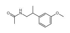 N-[2-(3-methoxyphenyl)propyl]acetamide Structure