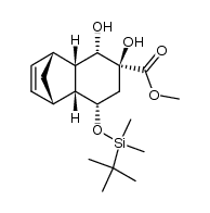 (1S,4R,4aS,5S,6S,8S,8aR)-methyl 8-((tert-butyldimethylsilyl)oxy)-5,6-dihydroxy-1,4,4a,5,6,7,8,8a-octahydro-1,4-methanonaphthalene-6-carboxylate Structure