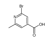 2-溴-6-甲基异烟酸结构式