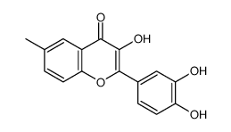 2-(3,4-二羟基苯基)-3-羟基-6-甲基苯并吡喃-4-酮结构式