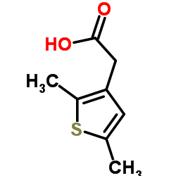 (2,5-Dimethyl-3-thienyl)acetic acid结构式