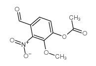 Benzaldehyde,4-(acetyloxy)-3-methoxy-2-nitro- structure