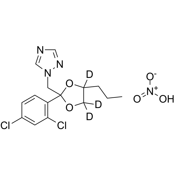Propiconazole-d3 nitrate Structure