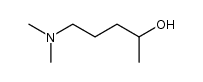 5-dimethylaminopentan-2-ol Structure