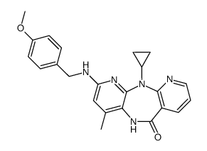 5,11-dihydro-2-(4'-methoxybenzylamino)-4-methyl-6H-dipyrido[3,2-b:2',3'-e][1,4]diazepin-6-one Structure