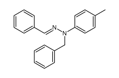 1-benzyl-2-benzylidene-1-p-tolylhydrazine结构式