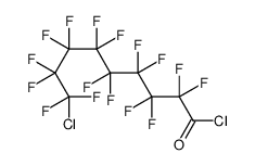 9-Chloro-2,2,3,3,4,4,5,5,6,6,7,7,8,8,9,9-hexadecafluorononanoyl c hloride结构式