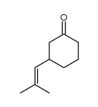 3-(2-Methyl-1-propen-1-yl)cyclohexan-1-one结构式