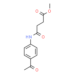 Methyl 4-[(4-acetylphenyl)amino]-4-oxobutanoate结构式