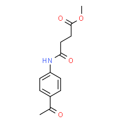 Methyl 4-[(4-acetylphenyl)amino]-4-oxobutanoate structure