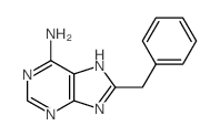 9H-Purin-6-amine,8-(phenylmethyl)-结构式