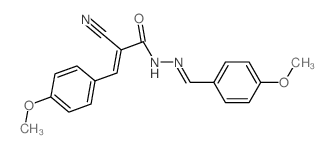 2-Propenoic acid,2-cyano-3-(4-methoxyphenyl)-, 2-[(4-methoxyphenyl)methylene]hydrazide picture