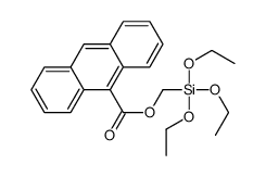 (Triethoxysilyl)Methyl anthracene-9-carboxylate结构式
