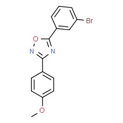 2-(4-BROMOPHENYL)-5-(4-METHOXYPHENYL)-1,3,4-OXADIAZOLE structure