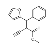 ethyl α-cyano-β-(2-furyl)hydrocinnamate结构式